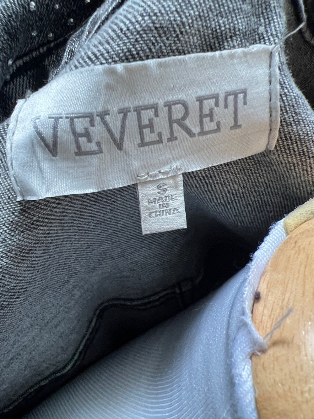 Veveret Black Rhinestone Jean Jacket - Picture 13 of 16